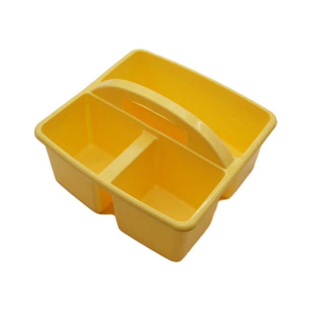 Kearding Cesta de almacenamiento de rejilla de plástico, organizador reforzado y duradero para cesta de almacenamiento apilable para el hogar Almacenamiento y organización del hogar Macarrón amarillo