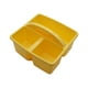 thumbnail image 1 of Kearding Cesta de almacenamiento de rejilla de plástico, organizador reforzado y duradero para cesta de almacenamiento apilable para el hogar Almacenamiento y organización del hogar Macarrón amarillo, 1 of 6
