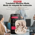 thumbnail image 5 of  X33 Wireless Translation Earphone, Open-ear Design Support 135 Languages BT Translation Earbuds with Charging Case for Listening to Music (Download APP to Use Translation Function), 5 of 10
