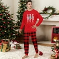 thumbnail image 3 of Onlypjs Family Matching Christmas Pajamas Sets – Nutcracker Holiday Print, Red Plaid Pants, Sizes for Women, Men, Couples, 3 of 4