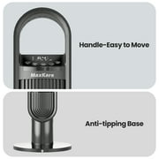 MaxKare 40 Tower Fan, 75° Oscillating Quiet Cooling Bladeless Fan with 12H Timers, 3-Speed & 3-Mode, Black