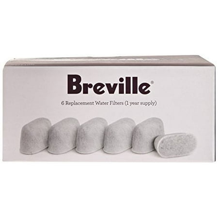 Charcoal Water Filter for Select Breville Coffeemakers (6-Pack) - White