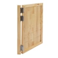 thumbnail image 2 of 23.6"x35.4" Single Swinging Door, Square Cafe Saloon Swing Door with 3 Hinges,1.37in Thick Solid Wood Partition Door for Hallway Kitchen Bar Pub Shop (Log Color), 2 of 24