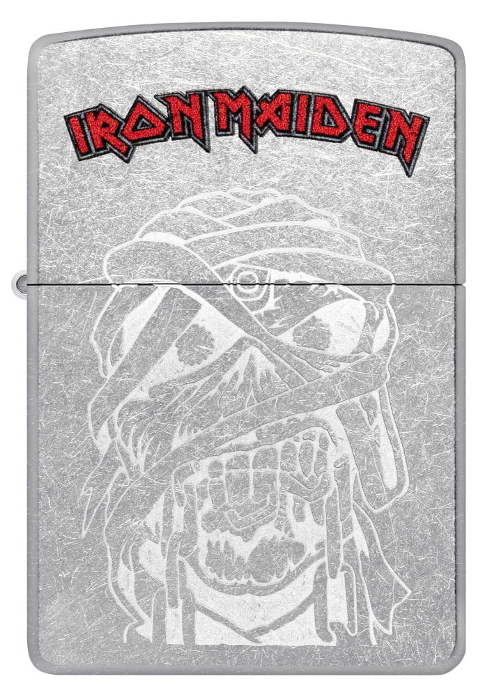 Zippo Iron Maiden Eddie Street Chrome Pocket Lighter