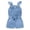 Blue, variant on Kids Baby Girl Ruffle Denim Jumpsuit Outfits Toddler Summer Clothes