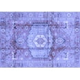 thumbnail image 1 of Ahgly Company Machine Washable Indoor Rectangle Abstract Blue Modern Area Rugs, 3' x 5', 1 of 4