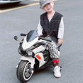 thumbnail image 4 of CIPACHO 12V Kids Motorcycle, Electric Motorcycle Ride On Toy with Training Wheels for Boys & Girls, Battery Powered Dirt Bike, White, 4 of 9