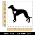 thumbnail image 2 of Whippet Dog with Heart Self-Inking Rubber Stamp Ink Stamper - Red Ink - Large 1-1/2 Inch, 2 of 7