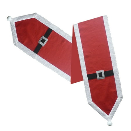 

Christmas Table Runner Restaurant Table Decoration Santa Claus Belt Table Runner
