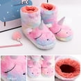 thumbnail image 2 of Rainbow Unicorn Slippers/Cute Fluffy Girls Slippers/Cozy Plush Indoor Outdoor Women Slippers/Best Unicorn Gifts, 2 of 7