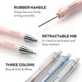 thumbnail image 3 of Nicpro 3Pcs 0.5mm Pastel Mechanical Pencil Set, Cute Mechanical Pencils with 6 Tubes HB Lead, 3 Erasers, 9 Eraser Refills, with Case, 3 of 6