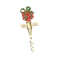 thumbnail image 1 of Abridor de botellas navideño, regalo festivo, manual decorativo, abridor de vino único, sacacorchos para hogar, camarero, ocasiones formales, bar. Rojo, 1 of 7
