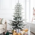 thumbnail image 4 of Rustic Snowy Christmas Tree-Color:Snow Flocked,Size:4.5ft, 4 of 10