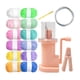 thumbnail image 4 of Accesorios de costura fáciles de tejer, carrete manual, herramienta de tejer para manualidades de bricolaje Hilo de 12 colores rosa, 4 of 9