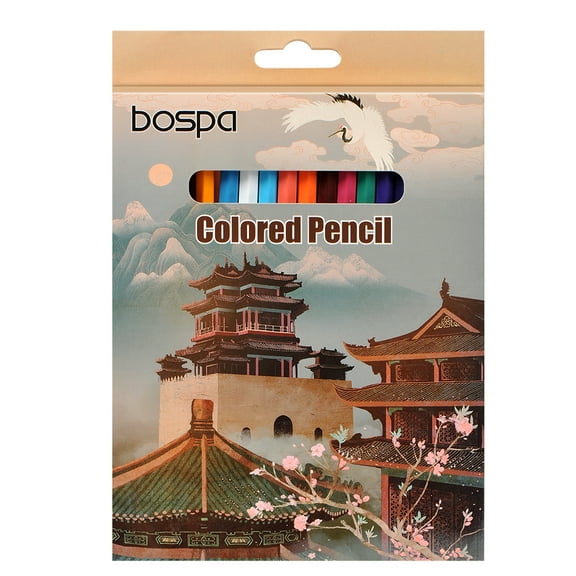 BOSPA Colored Pencils,36 Pack Colored Pencils for Coloring Books,Drawing, Sketching, Adult Coloring, Soft Core Colored Pencils