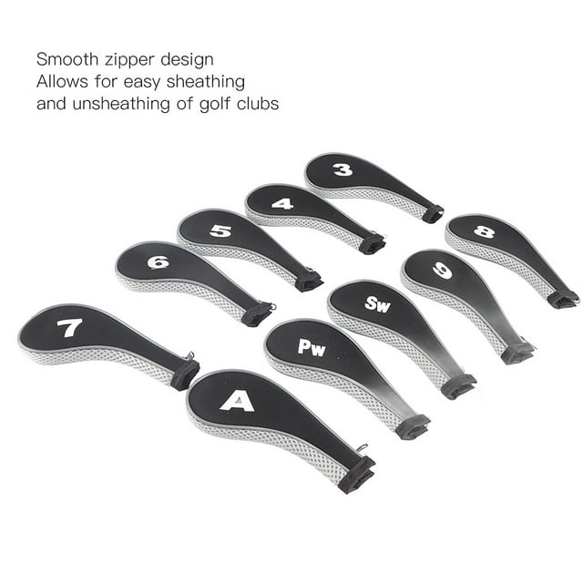 GolfHead Covers, 10pcs NeopreneGolf Club Iron Head Covers Putter Head Cover Putter Set Protector Case GolfAccessory With Neoprene Material