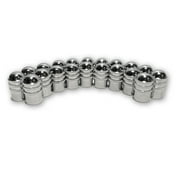 Pack of Twenty Metal Dome Type Valve Caps with Inner Seals by TYK Industries