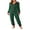 Green, variant on Michellecmm Women Christmas Hooded One-piece Trousers Coral Fleece Solid Color Zipper Jumpsuit Lady Winter Thermal Home Wear