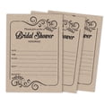 thumbnail image 1 of Inkdotpot 30Fill in Style KraftFill-In Style Bridal Shower Invitations Wedding Blank Invites, 1 of 8