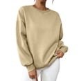 thumbnail image 2 of FNFYFH Oversized Sweatshirts for Women Crew Neck Sweatshirt Long Sleeve Pullover Fall Colthes, 2 of 10