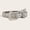 2.5CM sequin-trimmed eyelet button (L size) (silver), variant on Rhinestone belt for women, ins-style wide waistband, decorative, European and American fashion, unique sequin jeans belt, versatile and stylish design
