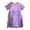 Purple, variant on Girls' Dresses Toddler Summer Skirt Embroidery Short Sleeve Dress Children Birthday Pageant Party Princess Dress Size 2 Y-3 Y