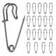 thumbnail image 1 of Uxcell 1.1" Agujas de Seguridad, 20 Pcs Agujas de Seguridad de Alta Resistencia de Acero al Carbono con Caja de Almacenamiento para Ropa, Manteles, Faldas, Artesanías DIY, 1 of 6