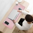 thumbnail image 3 of Effortless Functionality: XXL Desk Pad & Pink Mouse Pad – 31.5x11.8 inches with 3 Levels, the Perfect Desk Mat for Computer Keyboard & Home Office Work, 3 of 7