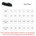 thumbnail image 6 of Diabetic Slippers for Women Memory Foam Arthritis Edema Adjustable Open Toe Swollen Feet House Shoes, Black 6, 6 of 7