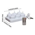thumbnail image 3 of CheAAlet Rechargeable Tea Lights - LED Flameless Candles with Remote, LED Candles with Timer - Battery Operated Home Decor, Flameless Centerpiece Table Decorations, 3 of 6