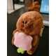 thumbnail image 2 of Llavero de Capibara Zanahoria Rosa, peluche colgante, 2 of 4