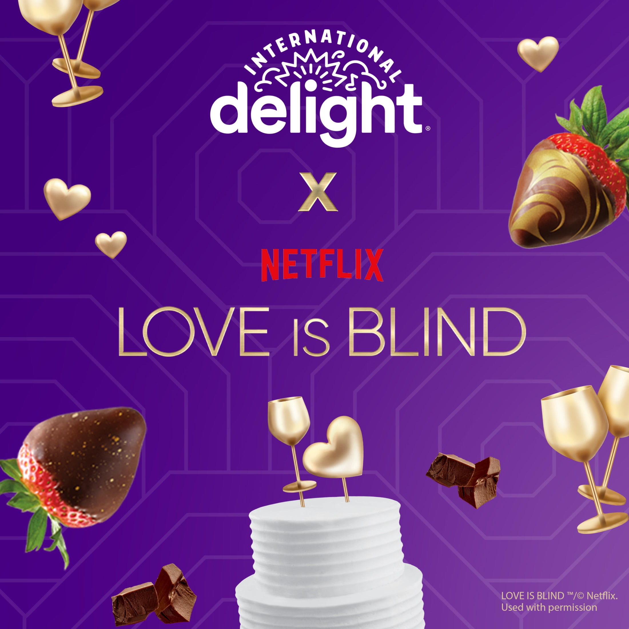 International Delight LOVE IS BLIND (TM) Wedding Cake Coffee Creamer Bottle, 32 fl oz