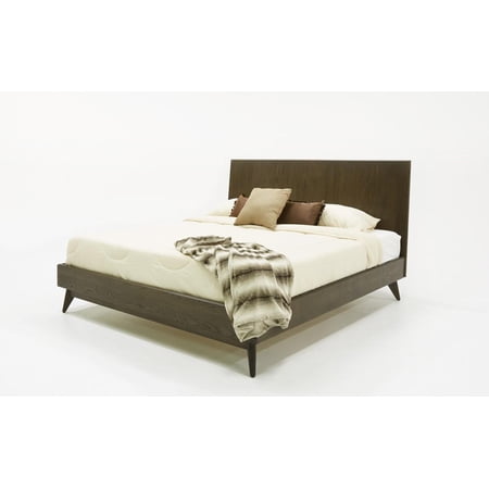 Dark Oak Queen Bed VIG Modrest Novak Modern Contemporary