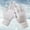 White, variant on beishanbush Gloves Mittens Winter Warm Knit Gloves with Thickening Fashion Outdoor Cycling Gloves White