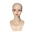 thumbnail image 1 of Cabeza de maniquí femenino realista con soporte de peluca multifuncional estable para maquillaje, soporte de exhibición de peluca, cabeza de maniquí, 1 of 9