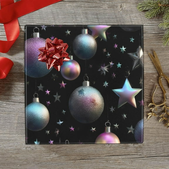 Christmas Wrapping Paper | Premium Holiday Gift Wrap | Ornament Galaxy 58" x 23" (1ā5 Rolls) - 1 Roll