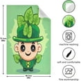thumbnail image 3 of Coolnut Saint Patrick's Day Elves and Clover Kitchen Dish Towel Set 1Pcs,Dishcloths Sets Fast Drying Kitchen Towels Tea Towels Gift Set for Drying Cleaning Cooking Baking454 Wash cloth, 3 of 7