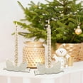 thumbnail image 5 of BVEBJDX Christmas Bow Ceramic Candle Holders Unique Home Decor Ornaments Stylish Scented Candle Stand, for Holiday Vision Decor Themed Decorative, 5 of 6
