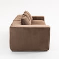 thumbnail image 6 of Demi Bonn 111" Modular Sectional Sofa Couchesk, Corduroy 3 Seat Couch Memory Foam Couches for Living Room, Cloud Couch, Brown, 6 of 14