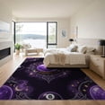 thumbnail image 3 of ODIKA Crystal Swirling Galaxy Decorative Accent Low Profile Flatwoven for Great Room, Indoor Open Concept, Large Living, 3 of 7