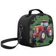 thumbnail image 2 of Jeiento Tractor Kids Crossbody Lunch Bag with Strap Girls Boys School Meal Tote Kit Small Lunch Box Containers for Picnics Hiking Green, 2 of 6