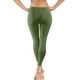 thumbnail image 5 of ICHUANYI Clearance Fashion Casual Women Solid Span Ladies High Waist Wide Leg Trousers Yoga Pants Full Pants(Army Green, S) ICHUANYI WER2023080916633, 5 of 9