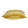 thumbnail image 3 of Parkland Collection PILE11174P Copan Yellow Square Transitional Pillow Cover with Poly Insert - 20 x 20 x 7 in., 3 of 6