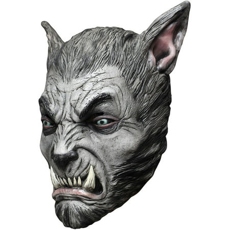 Morris Costumes Latex Beast Wolf Halloween Horror Mask Silver, Style TB26535