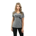 thumbnail image 2 of Thread Tank Mamasaurus Rex Women's Relaxed V-Neck T-Shirt Tee Heather Grey Small, 2 of 4