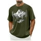 thumbnail image 5 of Camisa Casual de Cuello de la Tripulación de la Impresión de la Selva de Manga Corta Top Ligero de Poliéster para los Hombres, Camiseta de Manga Corta para el Uso Diario de Primavera Verano, 5 of 9
