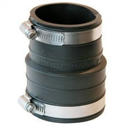 Fernco P1059-22 2-Inch by 2-Inch Rubber Flexible Coupling Repair Fitting
