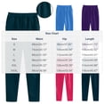 thumbnail image 4 of Costeam Womens Solid Soft Jersey Straight Ankle Sweat Pants Dual Side Slant Hand Pockets Front Drawstring Elastic High Waist Loose Relaxed Fit Lightweight Casual Lounge Full Length Long Trousers, 4 of 5