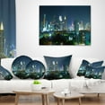 thumbnail image 4 of Designart Night City Bangkok Cityscape - Photography Throw Pillow - 18x18, 4 of 5