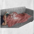 thumbnail image 6 of Samurai Soft Flannel Fleece Blanket, Funny Cartoon Style Composition with Oriental Buildings and Sakura Trees Background, Cozy Plush for Indoor and Outdoor Use, 50" x 60", Multicolor, by Ambesonne, 6 of 6